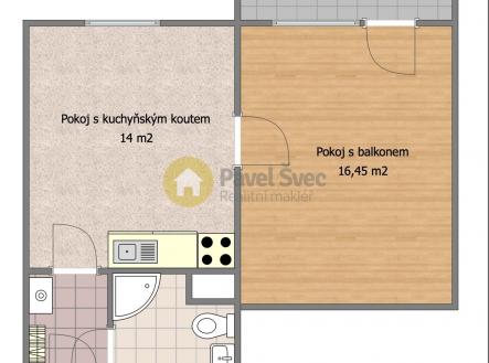 Pronájem bytu, 2+kk, 41 m²