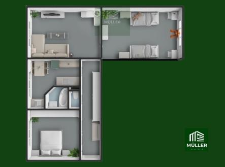 Prodej bytu, 3+1, 78 m²