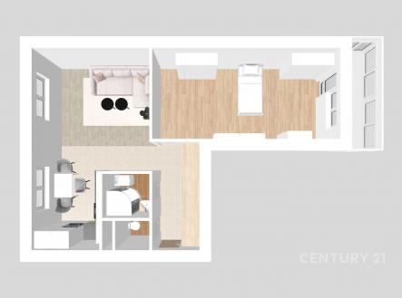 Prodej bytu, 2+kk, 51 m²