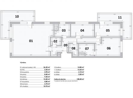 Prodej bytu, 4+kk, 128 m²