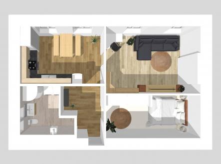 Prodej bytu, 2+1, 65 m²