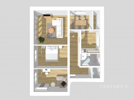 Pronájem bytu, 3+1, 80 m²