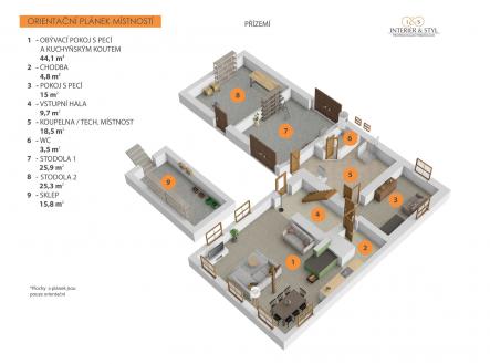 Prodej chaty/rekreačního objektu, 192 m²