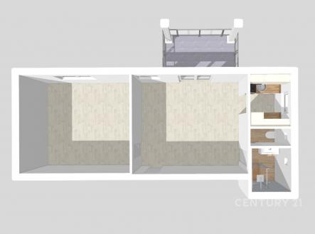 Pronájem bytu, 2+1, 48 m²
