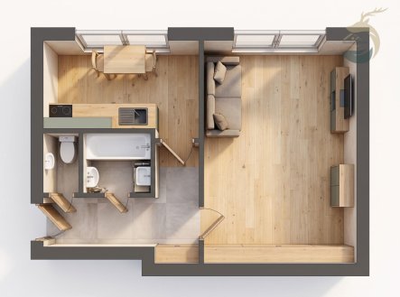 Prodej bytu, 1+1, 40 m²