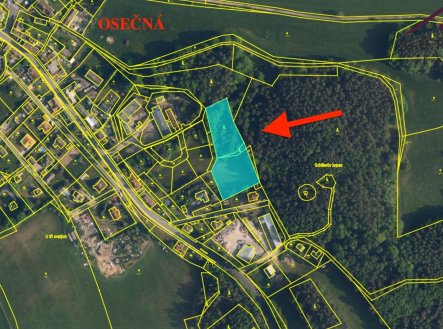 Prodej stavebního pozemku 2 361 m², Osečná