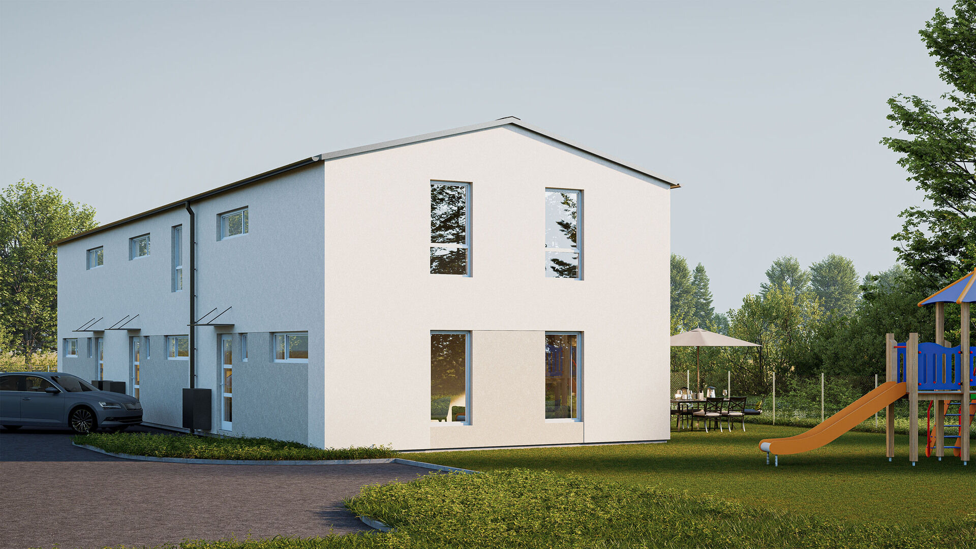 Moderní patrový dům 4+1 s prostornou zahradou v Květnici