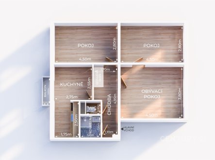Prodej bytu, 3+1, 73 m²