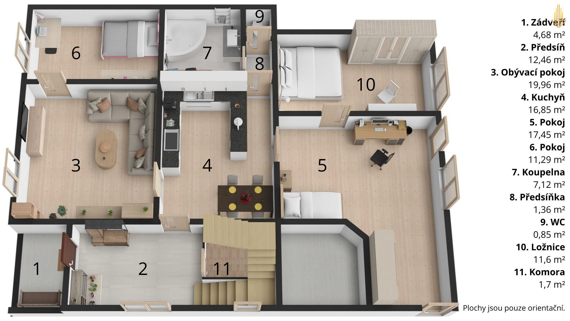 Prodej domu 150 m² s pozemkem 832 m²