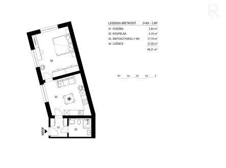 Prodej bytu, 2+kk, 70 m²