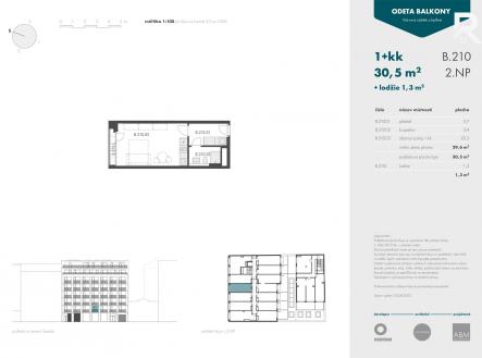 Pronájem bytu, 1+kk, 31 m²