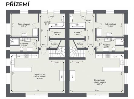 Pronájem domu/vily, 268 m²