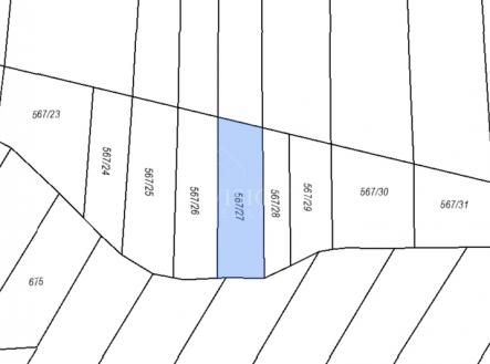 Prodej pozemku, zemědělská půda, 556 m²