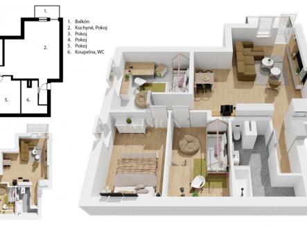Prodej bytu, 4+kk, 110 m²