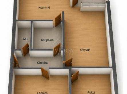 Prodej bytu, 3+1, 64 m²