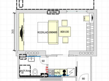 Pronájem bytu, 1+kk, 31 m²