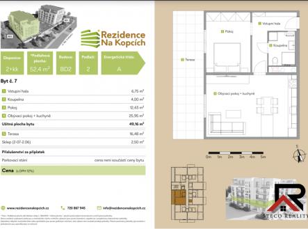 Prodej bytu, 2+kk, 52 m²