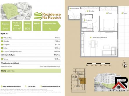 Prodej bytu, 2+kk, 54 m²