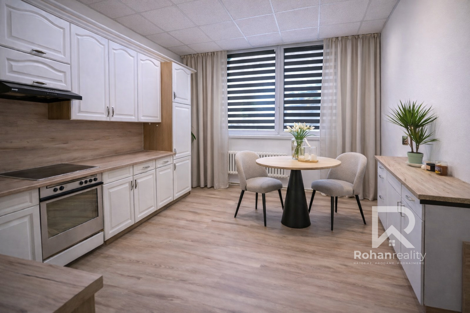 Vizualizace - kuchyň s jídelnou