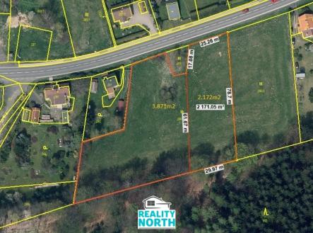 Možně  rozdělení zbytku pozemku