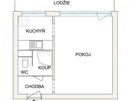Prodej bytu, 1+kk, 25 m²