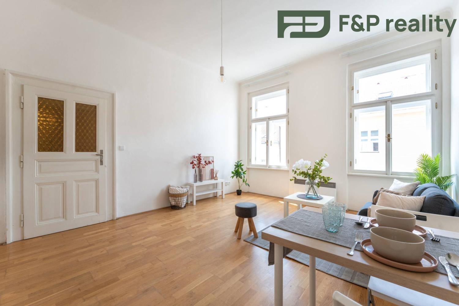 Pronájem byt 2 + kk, 46㎡|Hlavní město Praha, Praha, Praha 2, Vinohrady, Jana Masaryka 946/42, 12000