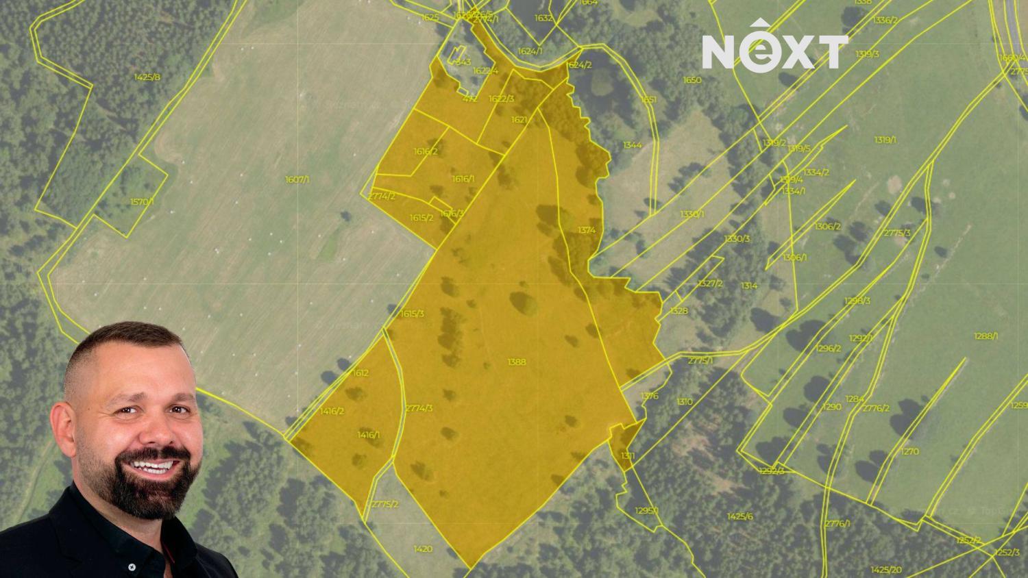 Prodej pozemek Louky, 68906㎡