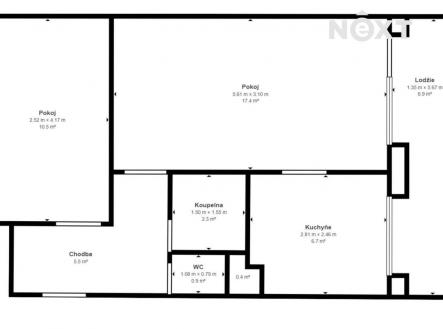 Prodej bytu, 2+1, 48 m²