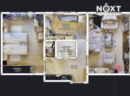 Prodej bytu, 2+1, 53 m²