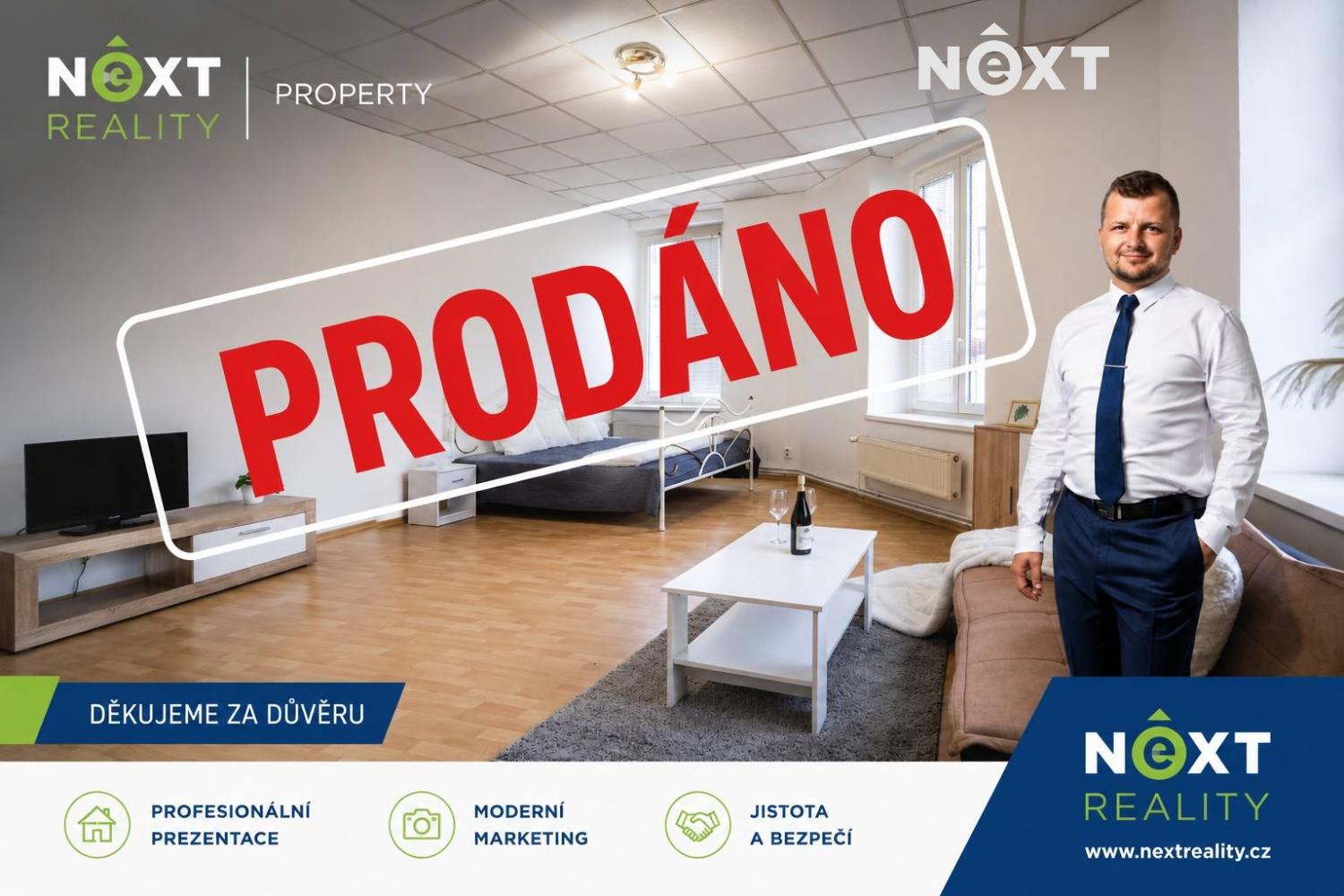 Prodej byt 1+1, 44㎡