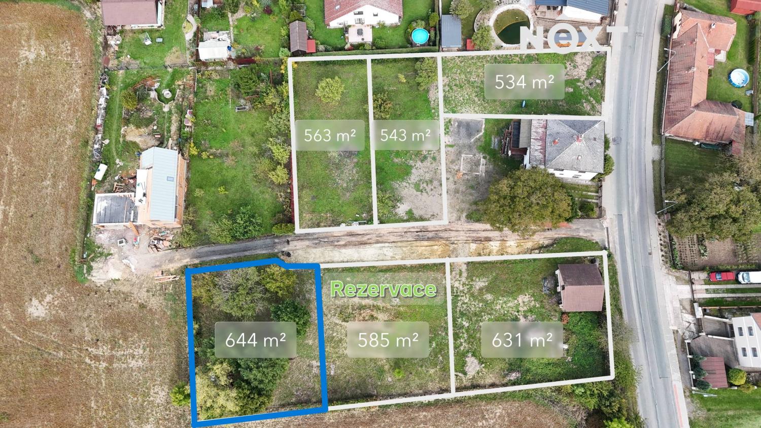 Prodej pozemek Bydlení, 644㎡