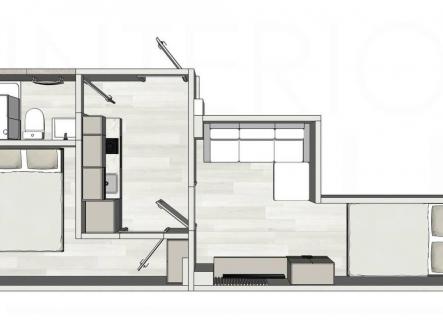 Pronájem bytu, 3+kk, 26 m²