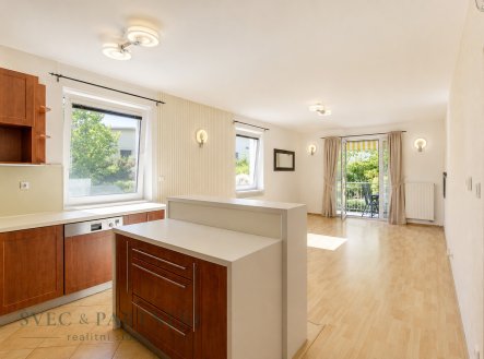 Pronájem bytu 3+kk, 73 m² + terasa 17 m², sklep 4 m², 2x parkování, bazén, zahrada, Litvínovice