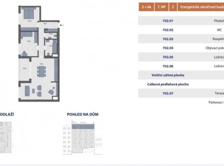 Prodej bytu, 3+kk, 84 m²