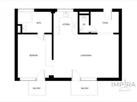 Pronájem bytu, 2+kk, 11 354 m²