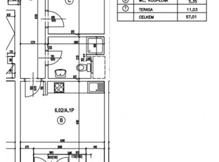 Pronájem bytu, 2+kk, 57 m²