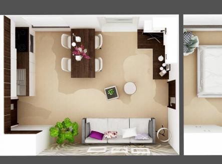 Pronájem bytu, 2+kk, 41 m²