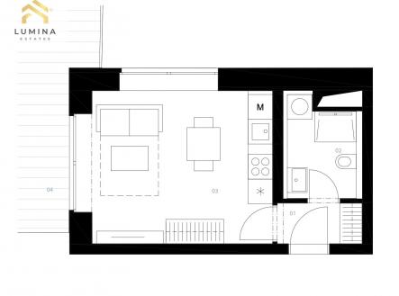 Prodej bytu, 1+kk, 25 m²