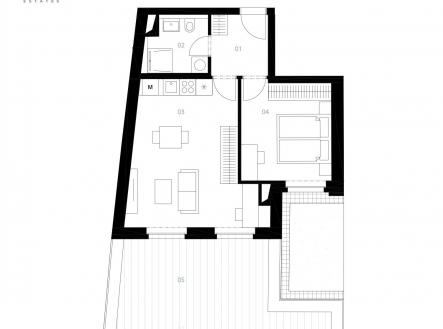 Prodej bytu, 2+kk, 47 m²