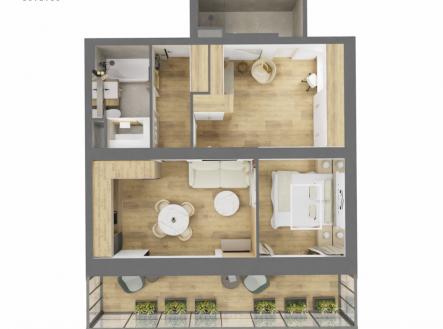 Prodej bytu, 3+kk, 49 m²