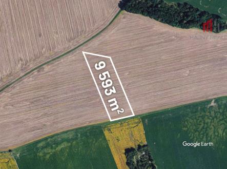 Prodej pozemku, zemědělská půda, 9 593 m²