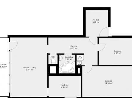 Pronájem bytu, 3+1, 70 m² obrázek