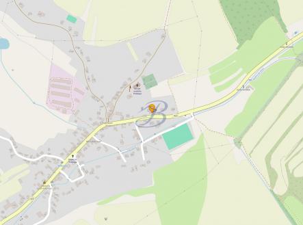 Mapa umístění nemovitosti.