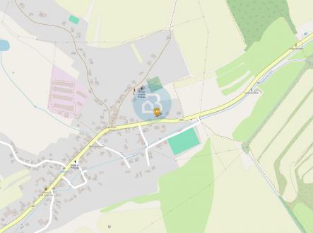 Mapa umístění nemovitosti.