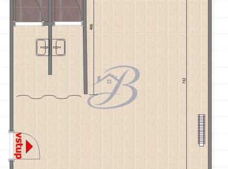 Pronájem kanceláře, 43 m²