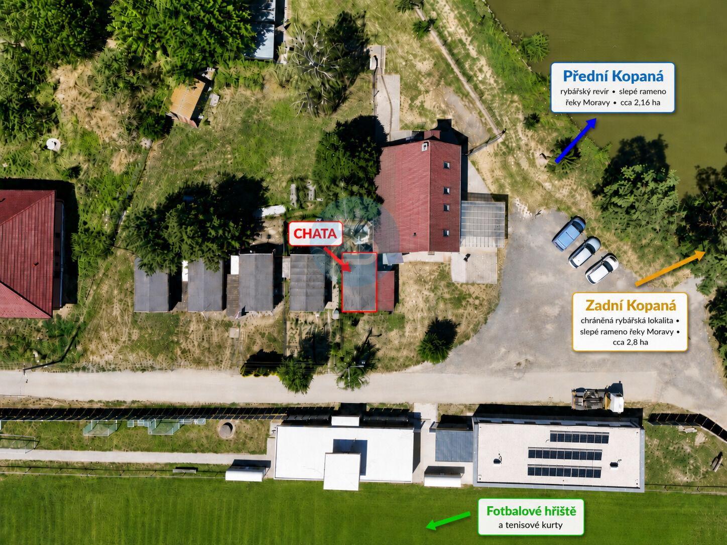 Prodej rekreační chaty 2+1, Kostelany nad Moravou