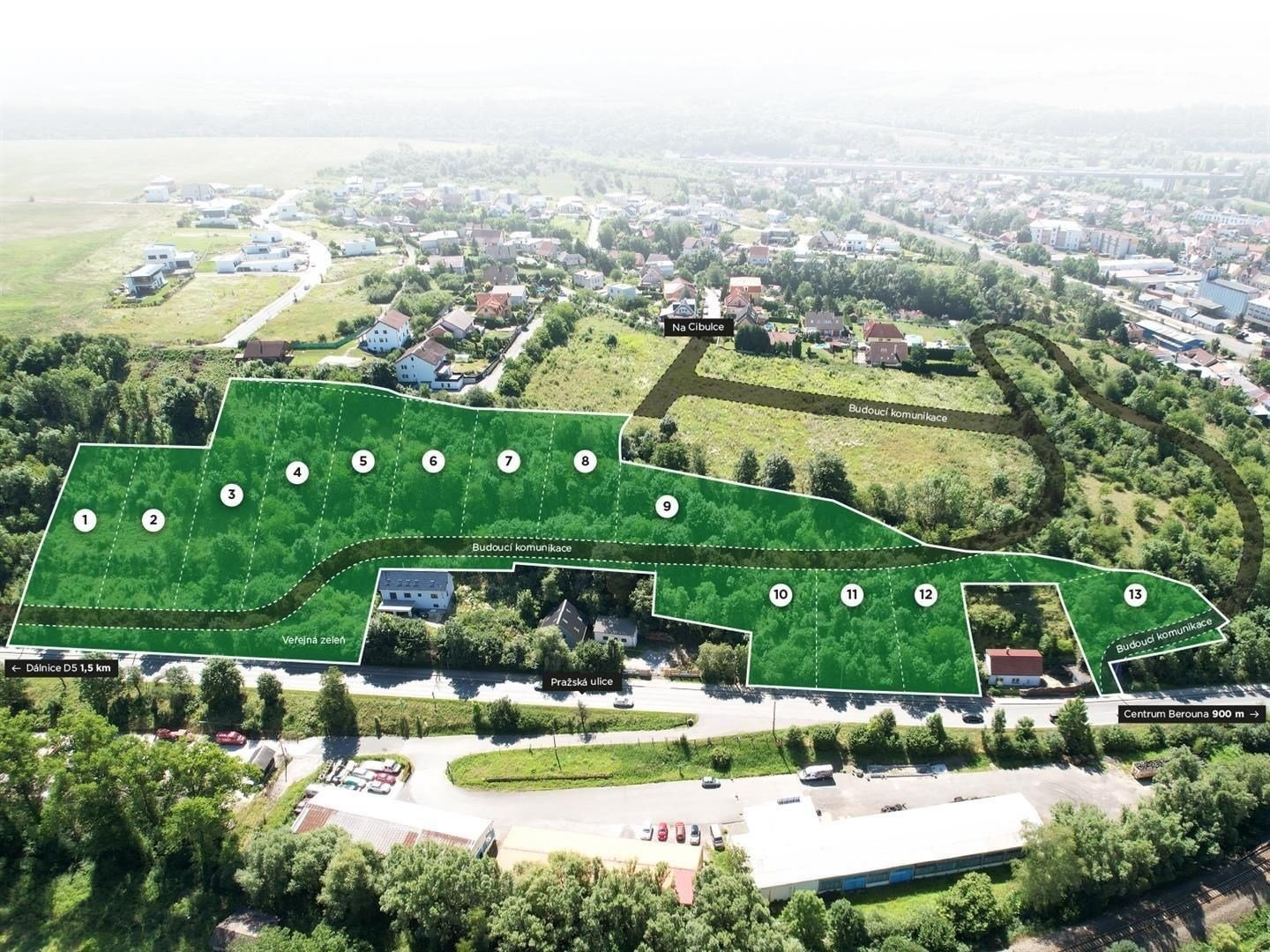 Prodej pozemky pro bydlení, 15 999 m² - Beroun-Závodí