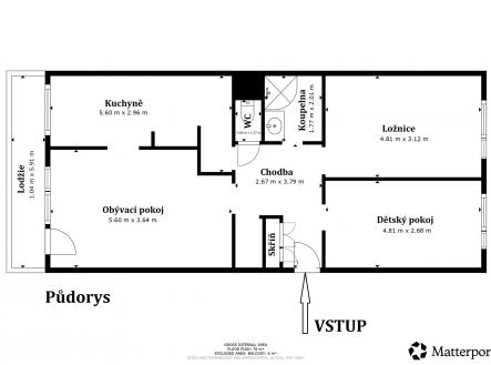 Prodej bytu, 3+1, 75 m²