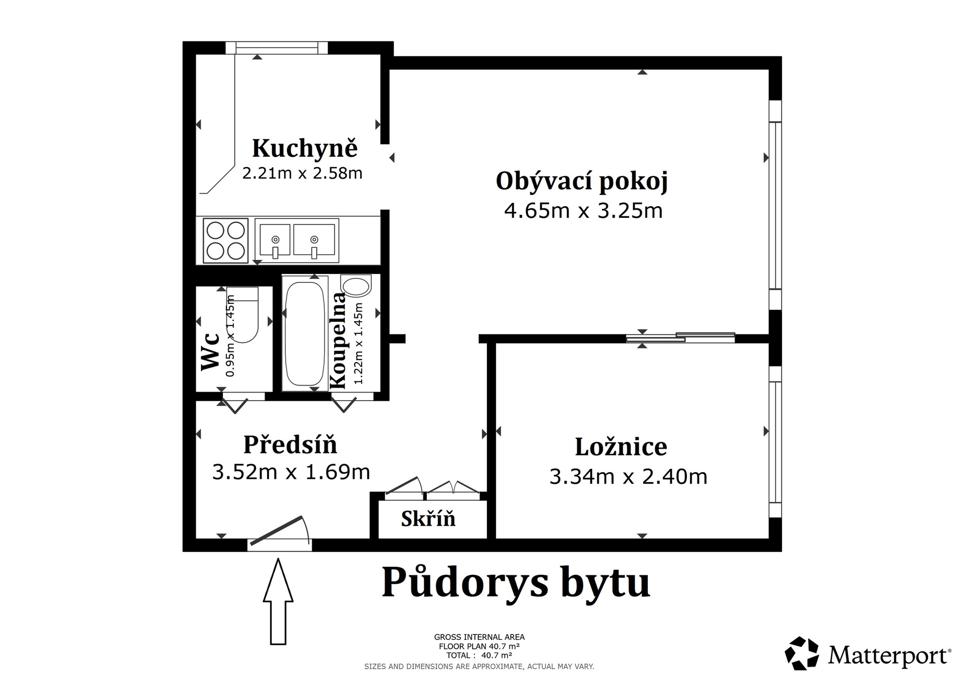 Půdorys bytu