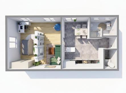 Prodej bytu, 1+1, 47 m²